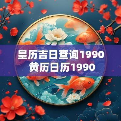 皇历吉日查询1990 黄历日历1990