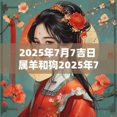2025年7月7吉日 属羊和狗2025年7月搬家吉日一览表