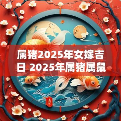 属猪2025年女嫁吉日 2025年属猪属鼠搬家吉日
