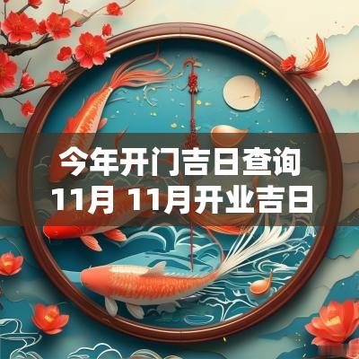 今年开门吉日查询11月 11月开业吉日吉时查询