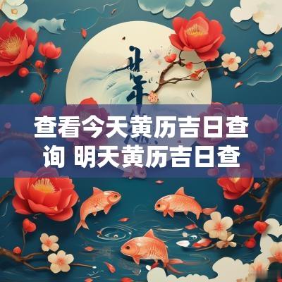 查看今天黄历吉日查询 明天黄历吉日查询结果