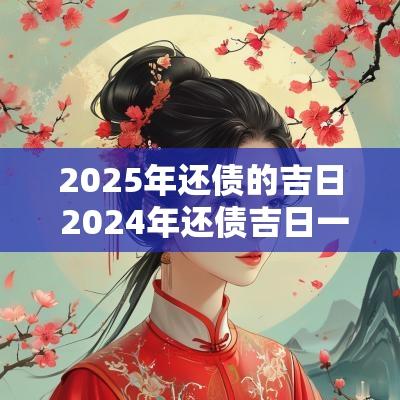 2025年还债的吉日 2025年还债吉日一览表