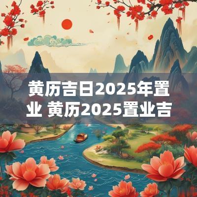 黄历吉日2025年置业 黄历2025置业吉日查询