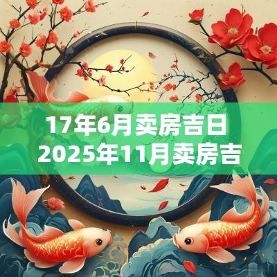 17年6月卖房吉日 2025年11月卖房吉日
