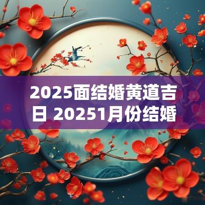 2025面结婚黄道吉日 20251月份结婚黄道吉日 2025面结婚黄道吉日 20251月份结婚黄道吉日