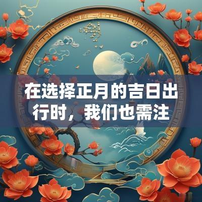在选择正月的吉日出行时，我们也需注意一些事项，以确保旅途的顺利与安全：
