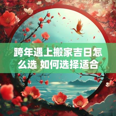 跨年遇上搬家吉日怎么选 如何选择适合搬家请客的吉日