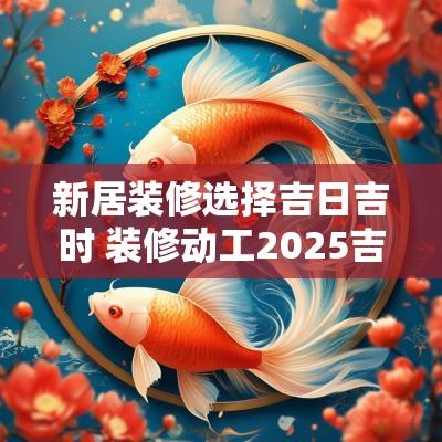新居装修选择吉日吉时 装修动工2025吉日吉时
