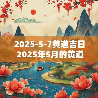 2025-5-7黄道吉日 2025年5月的黄道吉日一览表最新