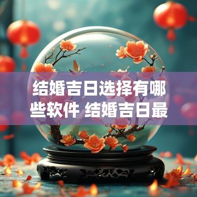 结婚吉日选择有哪些软件 结婚吉日最准确的app
