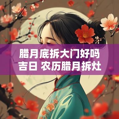 腊月底拆大门好吗吉日 农历腊月拆灶台吉日