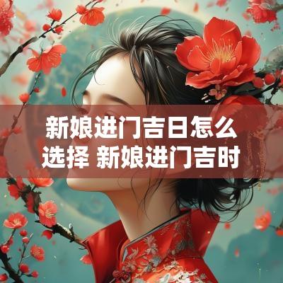 新娘进门吉日怎么选择 新娘进门吉时一览表