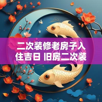 二次装修老房子入住吉日 旧房二次装修的最佳方案