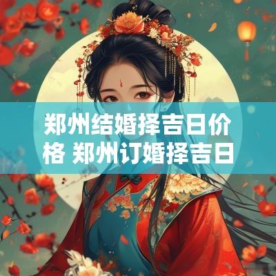 郑州结婚择吉日价格 郑州订婚择吉日网站