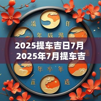 2025提车吉日7月 2025年7月提车吉日