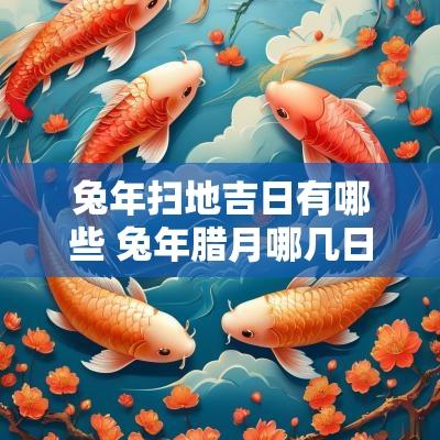 蛇年扫地吉日有哪些 蛇年腊月哪几日黄道吉日