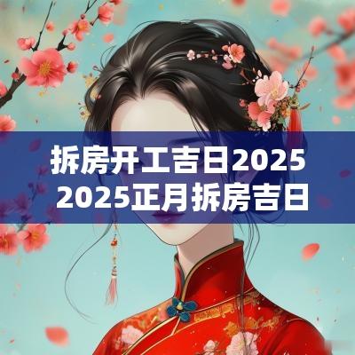 拆房开工吉日2025 2025正月拆房吉日