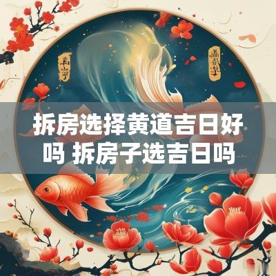 拆房选择黄道吉日好吗 拆房子选吉日吗