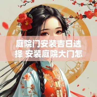 庭院门安装吉日选择 安装庭院大门怎样选吉日