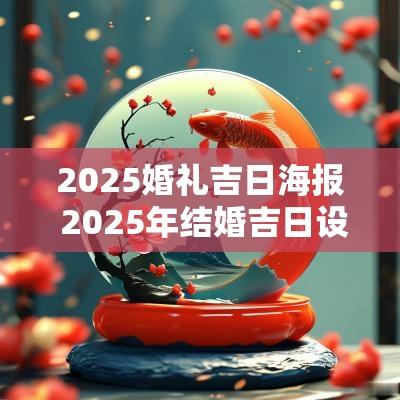 2025婚礼吉日海报 2025年结婚吉日设计素材