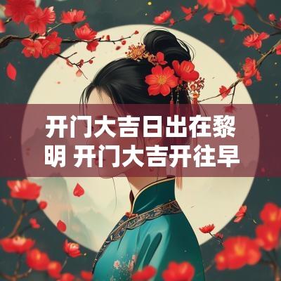 开门大吉日出在黎明 开门大吉开往早晨的午夜哪一期