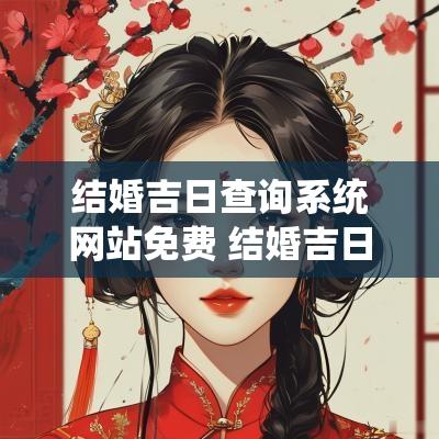 结婚吉日查询系统网站免费 结婚吉日免费查询软件