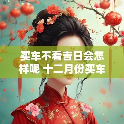 买车不看吉日会怎样呢 十二月份买车吉日查询