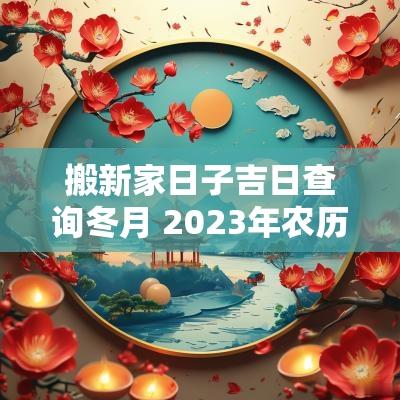 搬新家日子吉日查询冬月 2025年农历冬月搬新家吉日