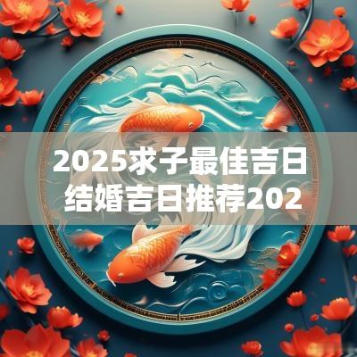 2025求子最佳吉日 结婚吉日推荐2025