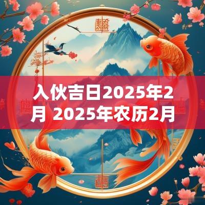 入伙吉日2025年2月 2025年农历2月新居入伙吉日