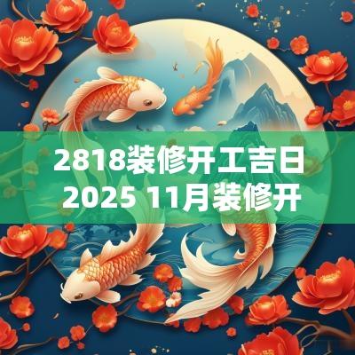 2818装修开工吉日 2025 11月装修开工吉日