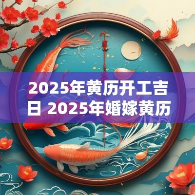 2025年黄历开工吉日 2025年婚嫁黄历吉日