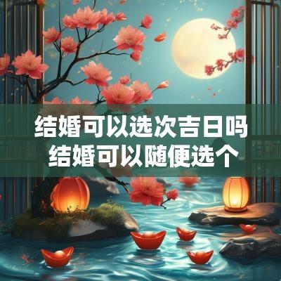 结婚可以选次吉日吗 结婚可以随便选个日子吗