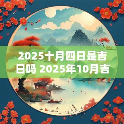 2025十月四日是吉日吗 2025年10月吉日