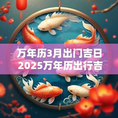 万年历3月出门吉日 2025万年历出行吉日