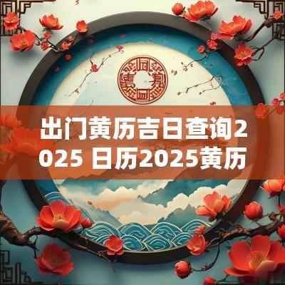 出门黄历吉日查询2025 日历2025黄历吉日查询