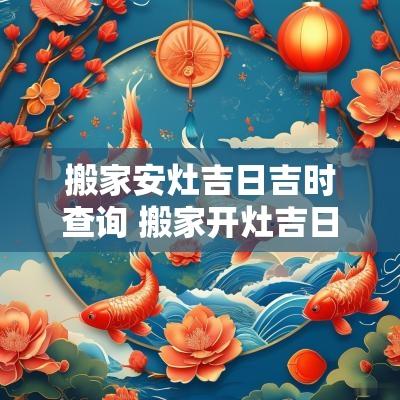 搬家安灶吉日吉时查询 搬家开灶吉日查询2025