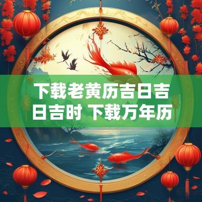 下载老黄历吉日吉日吉时 下载万年历老黄历看吉日