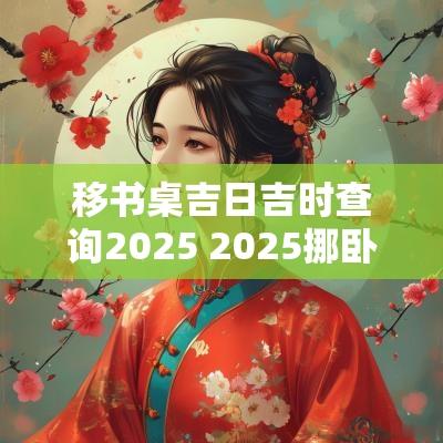 移书桌吉日吉时查询2025 2025挪卧室吉日查询