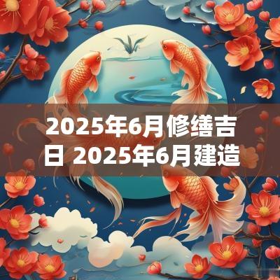 2025年6月修缮吉日 2025年6月建造吉日