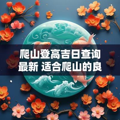 爬山登高吉日查询最新 适合爬山的良辰吉日