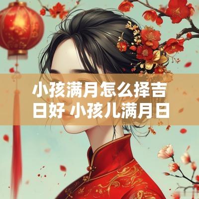 小孩满月怎么择吉日好 小孩儿满月日子怎么挑