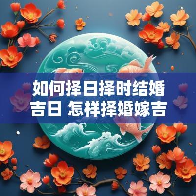 如何择日择时结婚吉日 怎样择婚嫁吉日