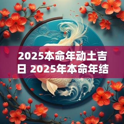 2025本命年动土吉日 2025年本命年结婚良辰吉日