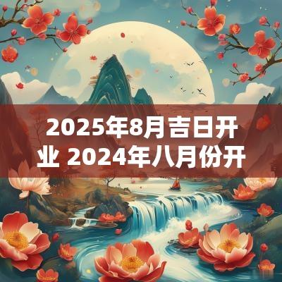 2025年8月吉日开业 2025年八月份开业吉日一览表