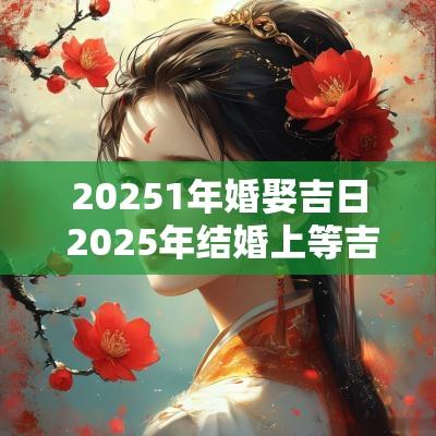 20251年婚娶吉日 2025年结婚上等吉日