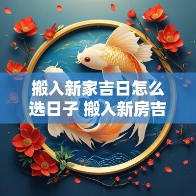 搬入新家吉日怎么选日子 搬入新房吉日