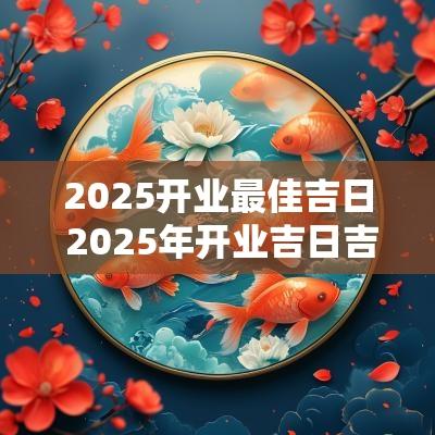 2025开业最佳吉日 2025年开业吉日吉时一览表