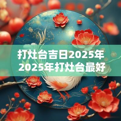 打灶台吉日2025年 2025年打灶台最好吉日