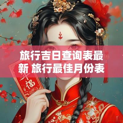 旅行吉日查询表最新 旅行最佳月份表